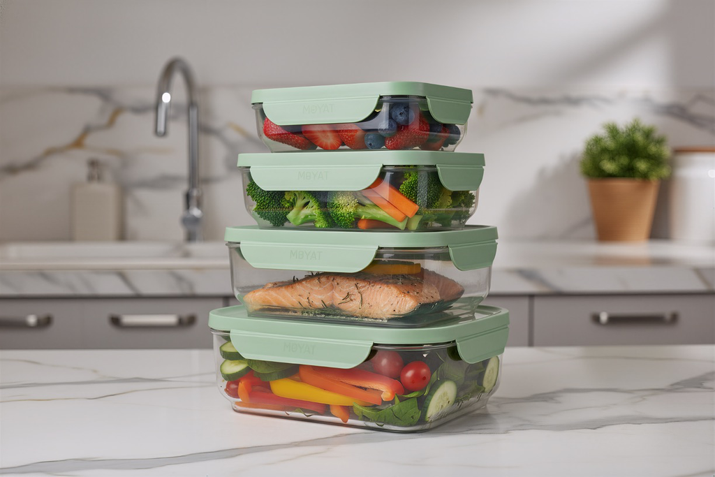 [F7001-5] Click&Lock Essential 4-piece Set (Sage Green)