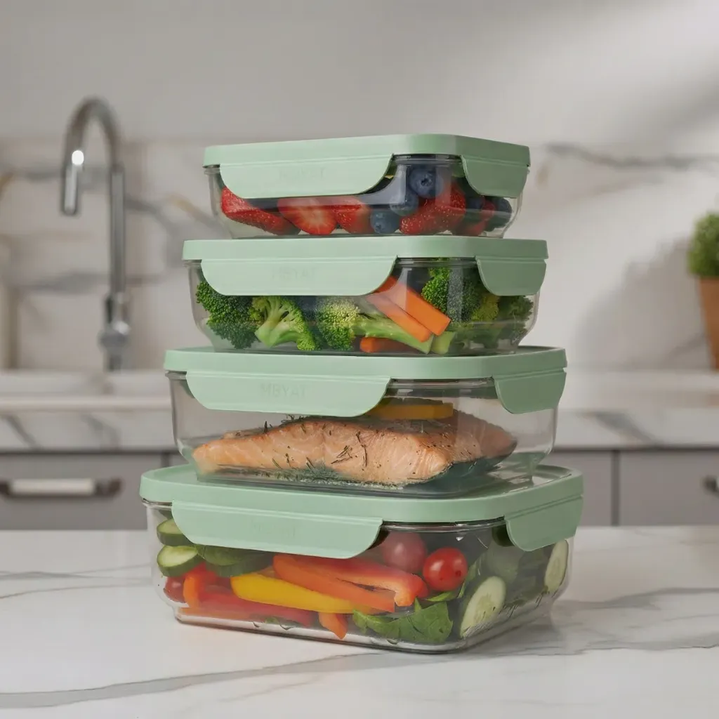 [F7001-5] Click&Lock Essential 4-piece Set (Sage Green)